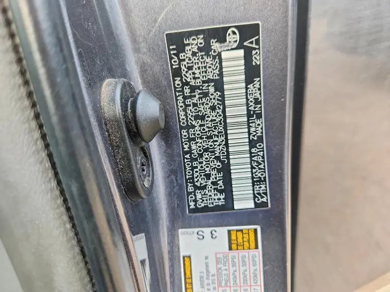 2012 TOYOTA PRIUS V THREE  