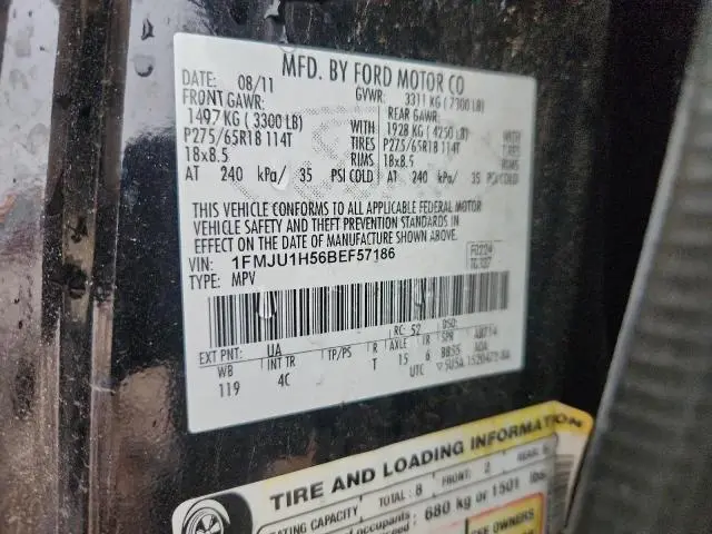 2011 FORD EXPEDITION XLT  