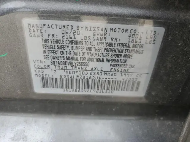 2020 NISSAN SENTRA SR  