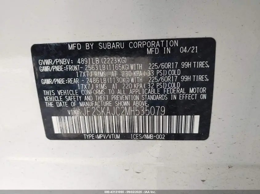 2021 SUBARU FORESTER PREMIUM