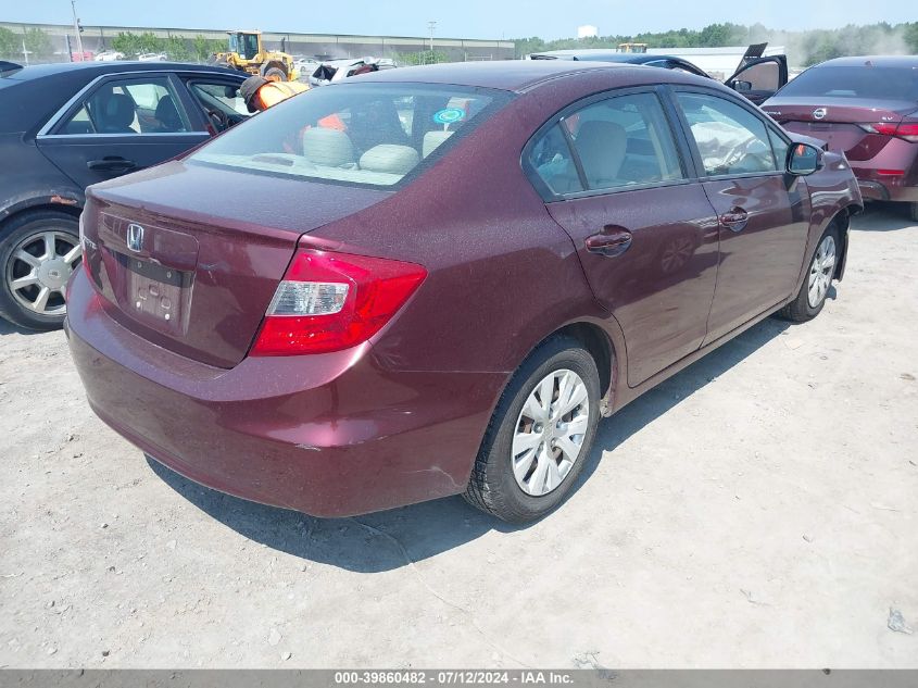 2012 HONDA CIVIC LX