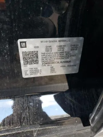 2020 CHEVROLET TAHOE K1500 LT  