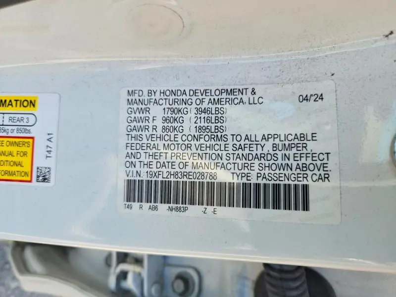 2024 HONDA CIVIC SPORT  