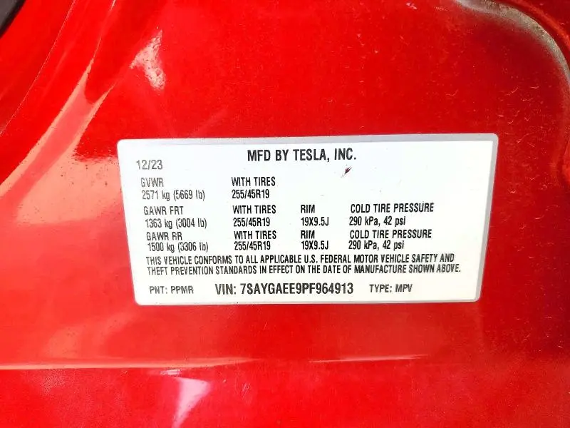 2023 TESLA MODEL Y   