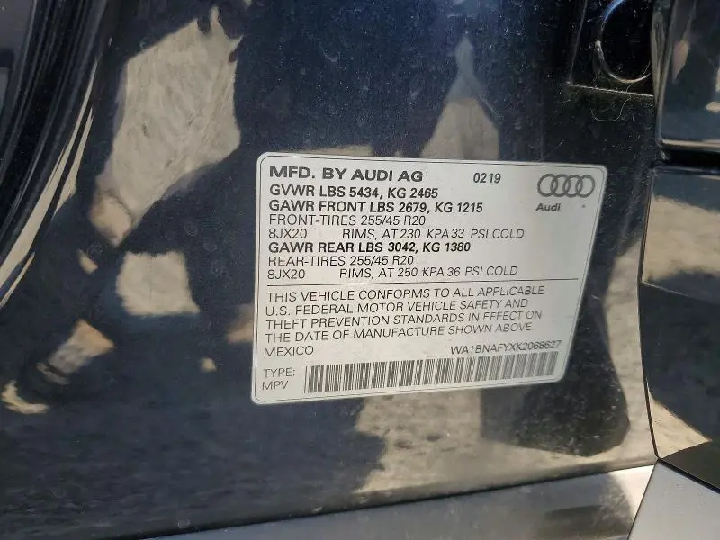 2019 AUDI Q5 PREMIUM PLUS  
