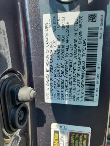 2017 HONDA CR-V EXL  
