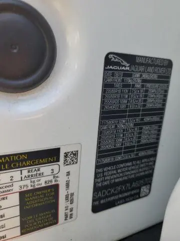 2020 JAGUAR F-PACE PRESTIGE