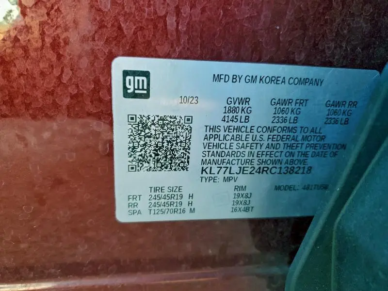 2024 CHEVROLET TRAX 2RS  