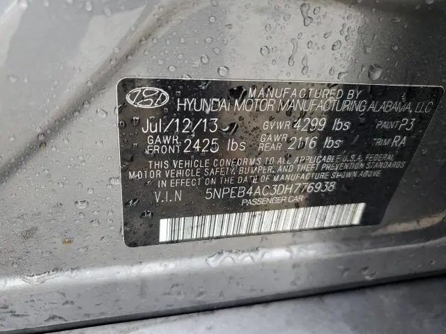 2013 HYUNDAI SONATA GLS  