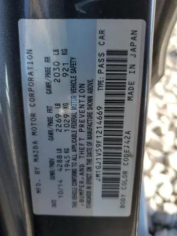 2015 MAZDA 6 TOURING