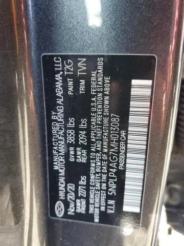 2021 HYUNDAI ELANTRA LIMITED