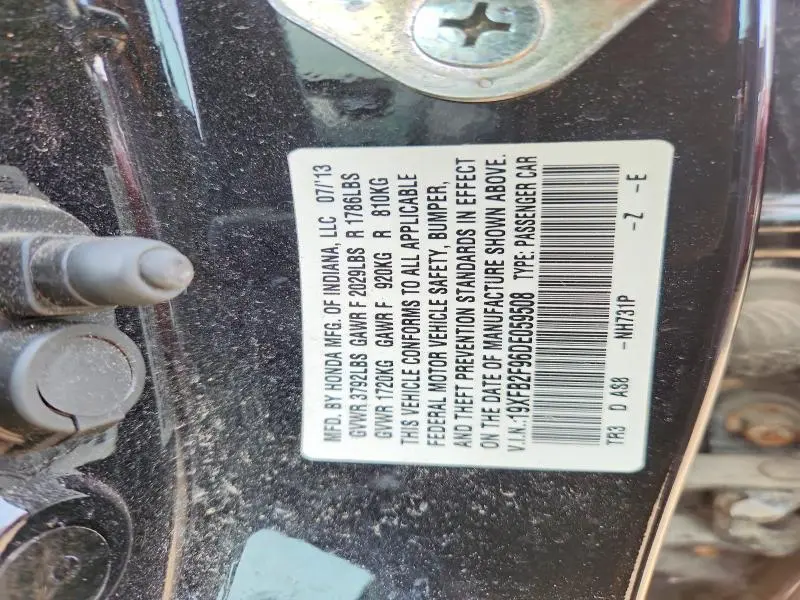 2013 HONDA CIVIC EXL  