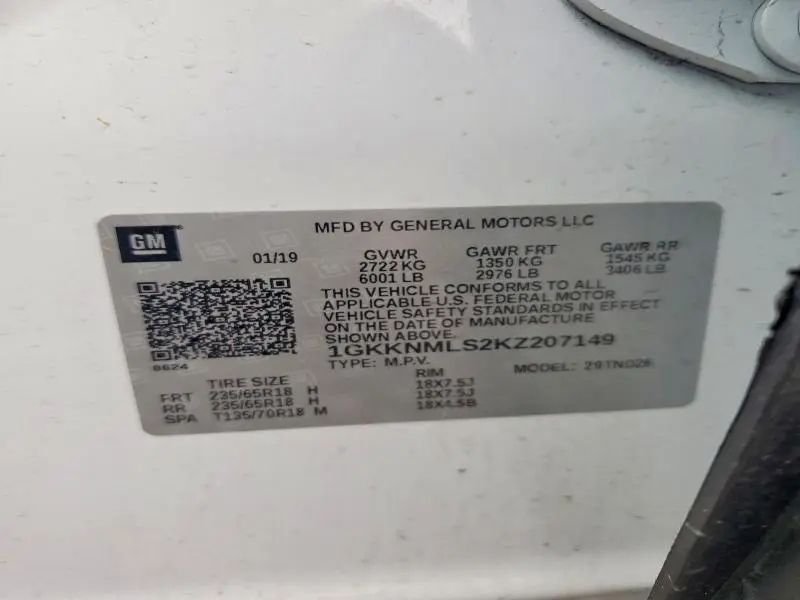 2019 GMC ACADIA SLT-1  