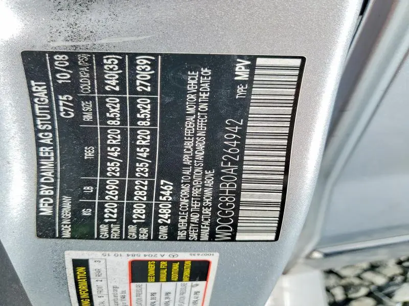 2010 MERCEDES-BENZ GLK 350 4MATIC  