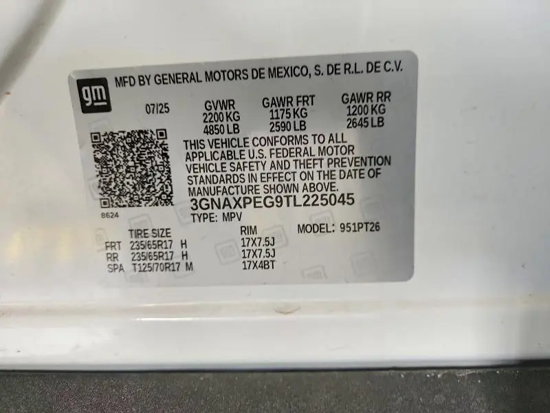 2026 CHEVROLET EQUINOX LT  