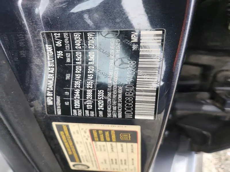 2013 MERCEDES-BENZ GLK 350 4MATIC  