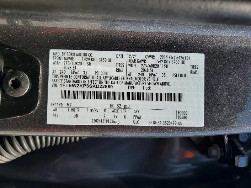 2025 FORD F150 STX  