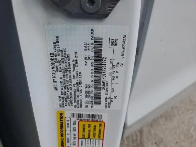 2019 FORD FUSION SE  