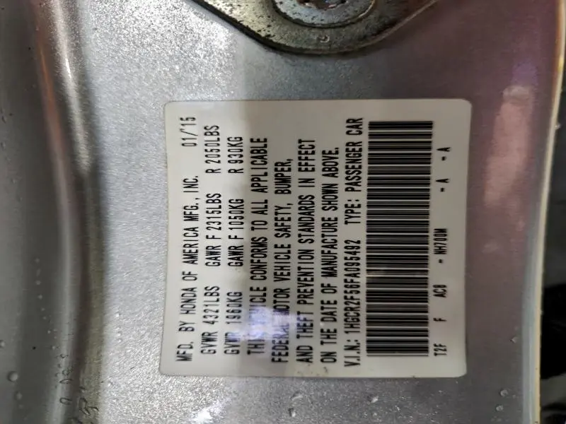 2015 HONDA ACCORD SPORT  