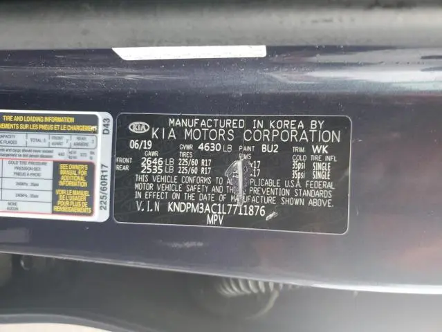 2020 KIA SPORTAGE LX  