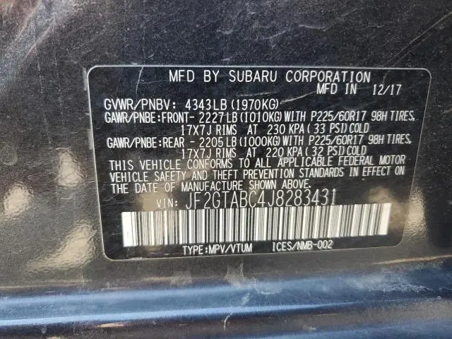 2018 SUBARU CROSSTREK PREMIUM  