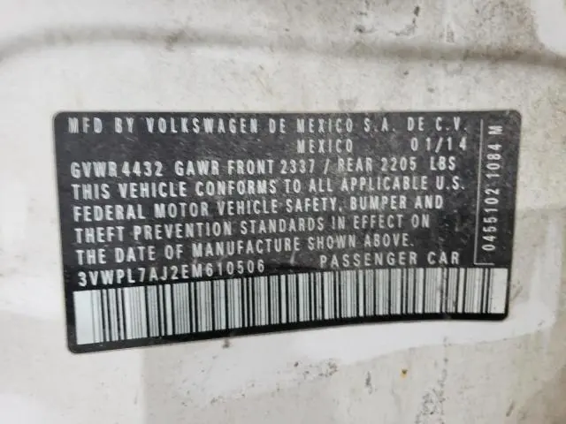 2014 VOLKSWAGEN JETTA TDI  