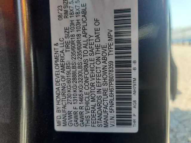 2023 HONDA ODYSSEY EXL  