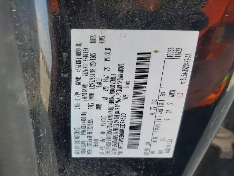 2019 FORD F250 SUPER DUTY  