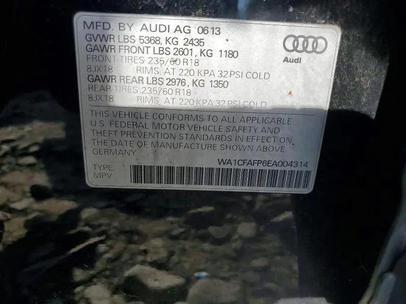 2014 AUDI Q5 PREMIUM  