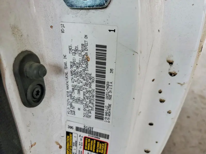 2012 TOYOTA TUNDRA GRADE  