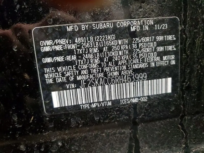 2024 SUBARU FORESTER PREMIUM  
