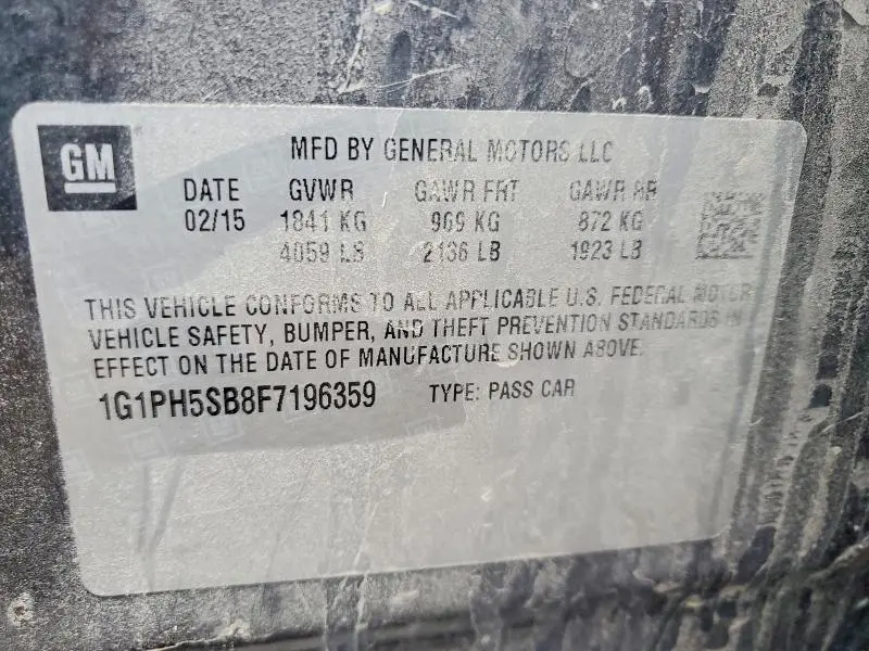 2015 CHEVROLET CRUZE ECO  