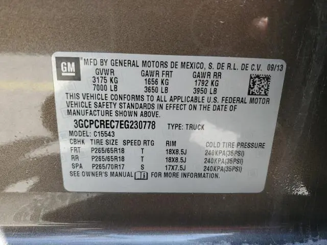 2014 CHEVROLET SILVERADO C1500 LT  
