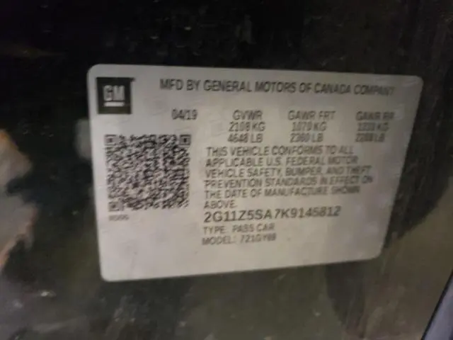 2019 CHEVROLET IMPALA LT  