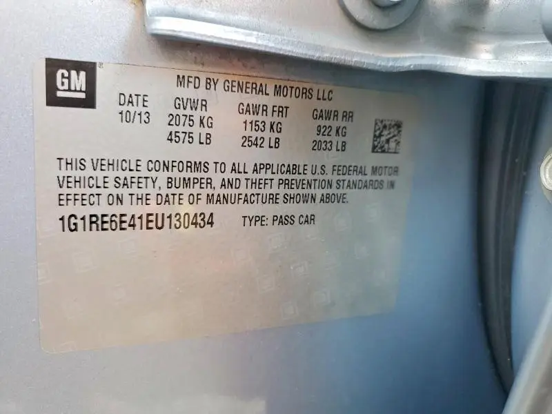 2014 CHEVROLET VOLT   