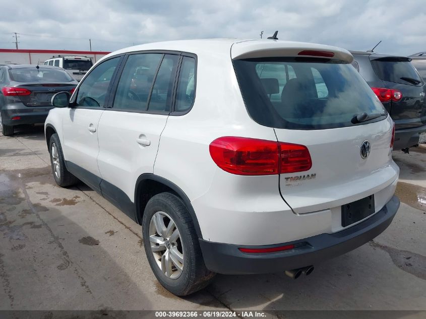 2013 VOLKSWAGEN TIGUAN S