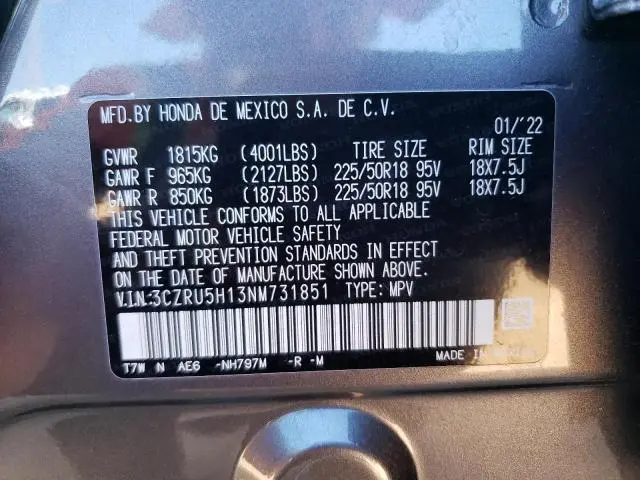 2022 HONDA HR-V SPORT