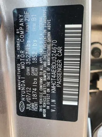 2013 HYUNDAI ACCENT GLS