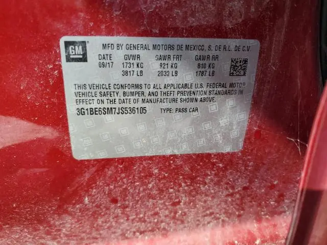 2018 CHEVROLET CRUZE LT  