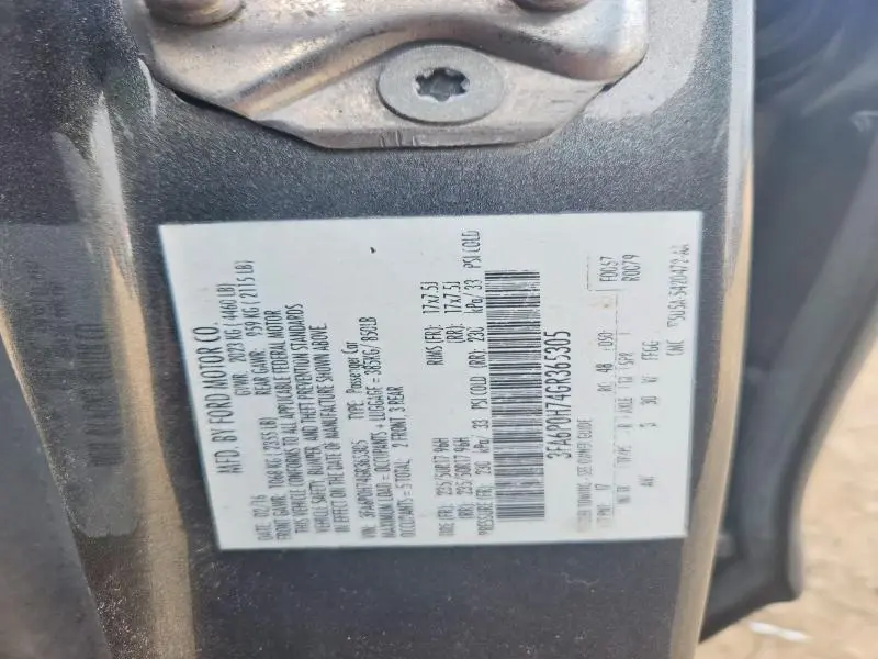 2016 FORD FUSION SE  