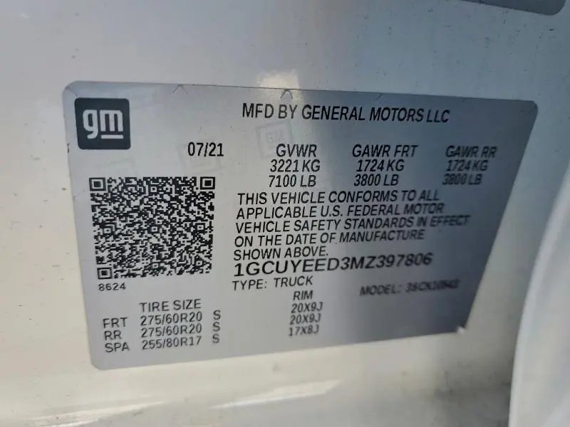 2021 CHEVROLET SILVERADO K1500 RST  