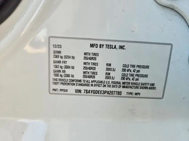 2023 TESLA MODEL Y   
