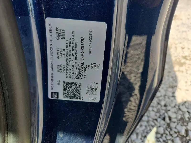 2021 CHEVROLET SILVERADO C1500  