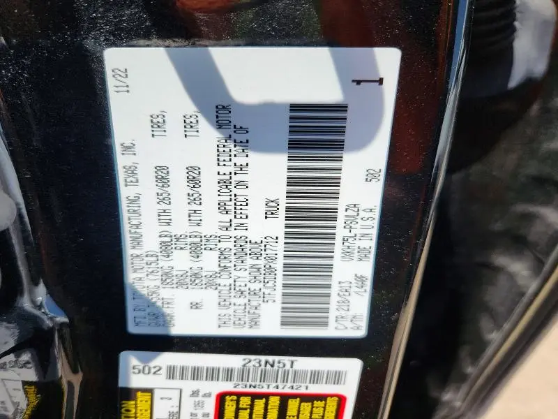 2023 TOYOTA TUNDRA LIMITED HV  