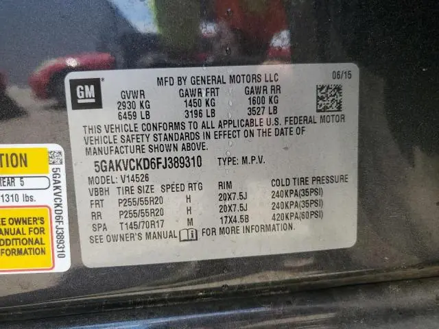 2015 BUICK ENCLAVE   