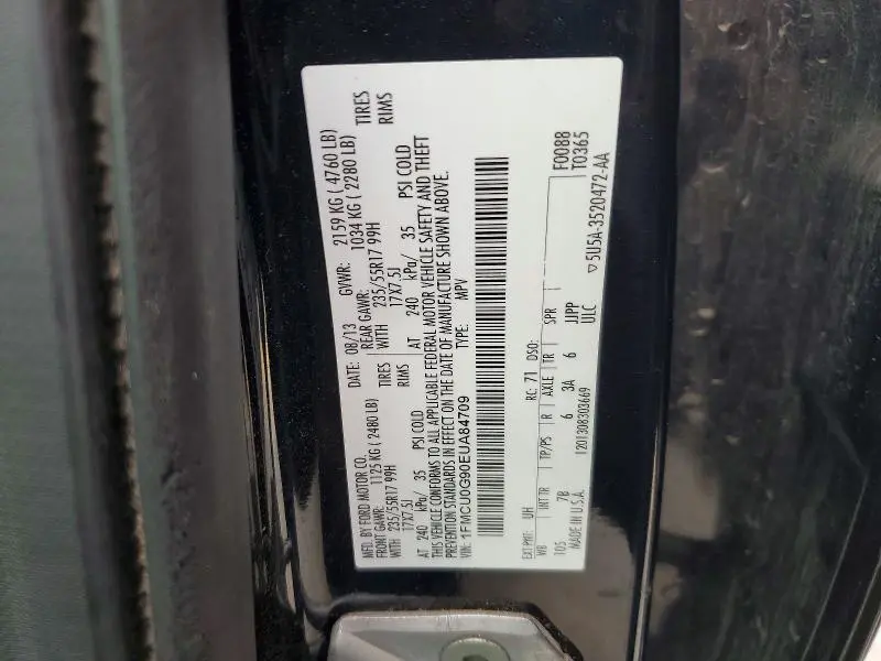 2014 FORD ESCAPE SE  