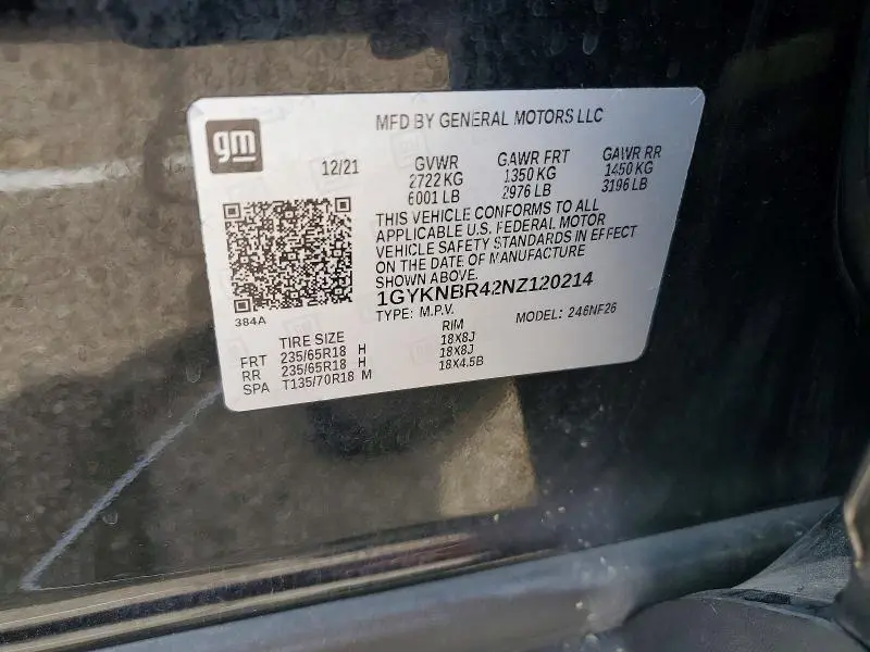 2022 CADILLAC XT5 LUXURY  