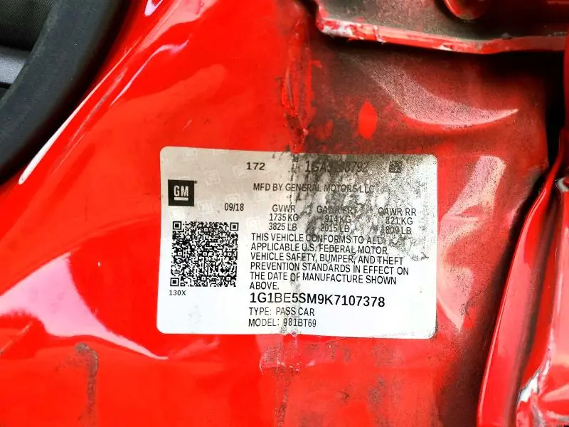 2019 CHEVROLET CRUZE LT  