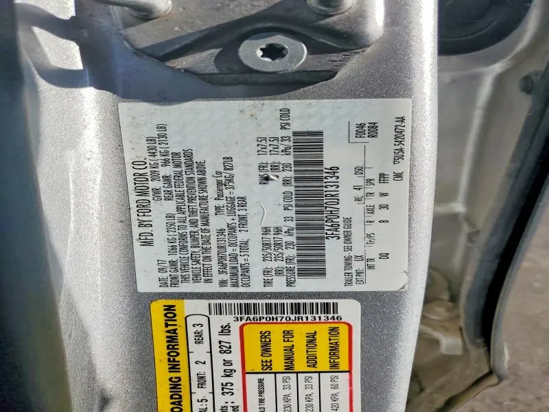 2018 FORD FUSION SE  