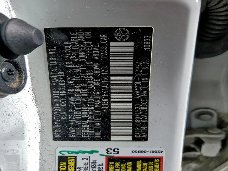 2018 TOYOTA CAMRY XSE  